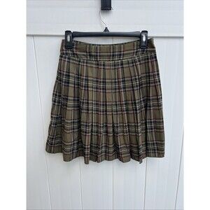 Mini Molly by Molly Bracken Girls Size 14Y Casual Skirt A-line Green Plaid